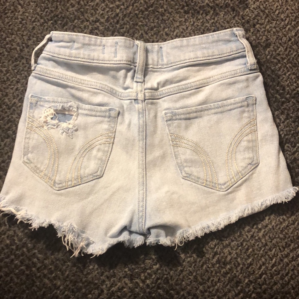 🔹 4 for $30 Hollister High Rise Midi Jean Short, Size 0 - Picture 2 of 5